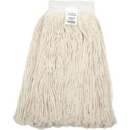 NEXSTEP COMMERCIAL PRODUCTS Global Industrial„¢ 24 oz. Cotton Cut-End Mop Head, 4Ply, Wide Band 97724V-WB-PL